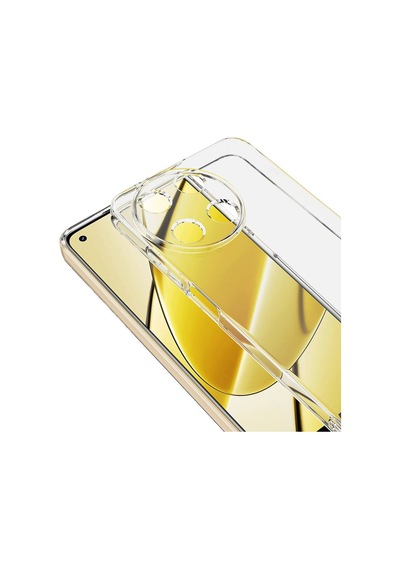 Realme 11 4g Kılıf Zore Süper Silikon Kapak Renksiz