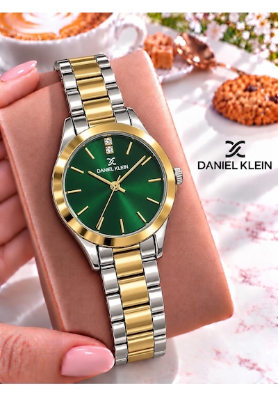 Daniel Klein Çelik Kordon 30 Mt Suya Dayanıklı Özel Tasarım Kadın Kol Saati + Bileklik Vs.blkt.1279 Sarı