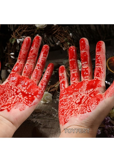 Parti & Tiyatro Kanı - Halloween Cadılar Bayramı 50 Gr. Yapay Vampir Dracula Yapay Kan Boya - 2 Adet