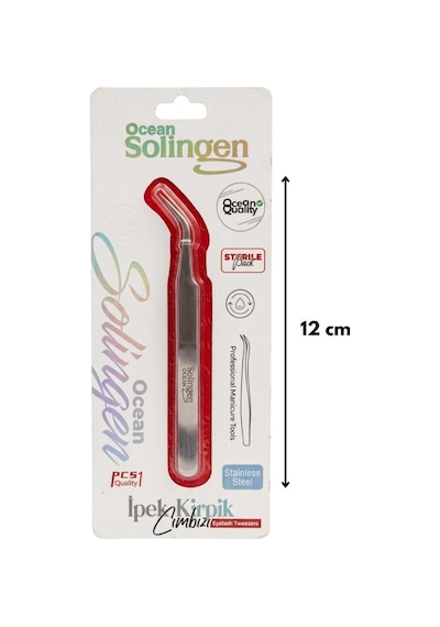 Ocean Solingen J Tipi Kavisli Kirpik Cımbızı 858