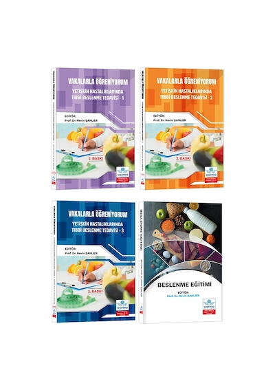 Vakalarla Öğreniyorum: Yetişkin Hastalıklarında Tıbbi Beslenme Tedavisi Seti 4 Kitap