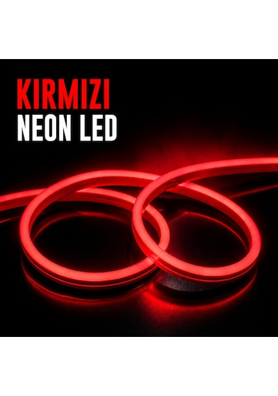 Cata 12v Kırmızı Işık Neon Led Hortum Ct-4455k 50 Metre