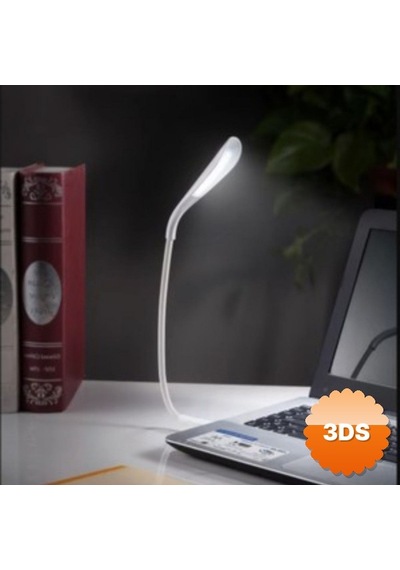 Kompakt Usb Beyaz 14 Led'li 3 Kademeli Dokunmatik Okuma Lambası