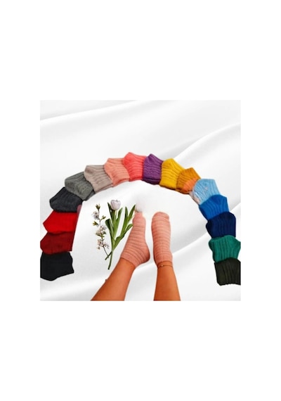 Hitit Socks Kadın 8 Çift Premium Kışlık Ters Havlu Termal Patik Çok Renkli Asorti Hitit Socks Kadın 8 Çift Premium Kışlık Ters Havlu Termal Patik Çok Renkli Asorti