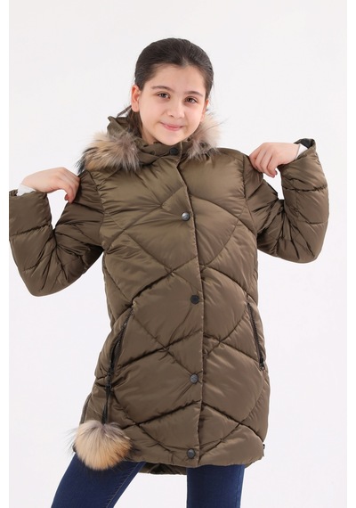 Kız Çocuk Mont 51273 Haki
