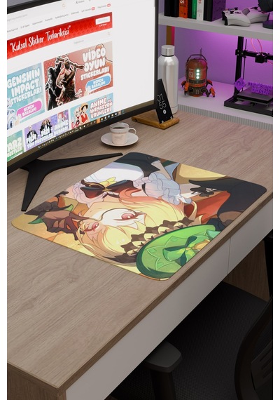 Emilie Genshin Impact Anime Gacha V4 - 48x40 Xl Gaming Mouse Pad Fare Altlığı