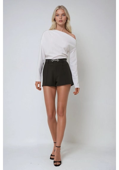 Hiccup Regular Fit Mini Şort Siyah