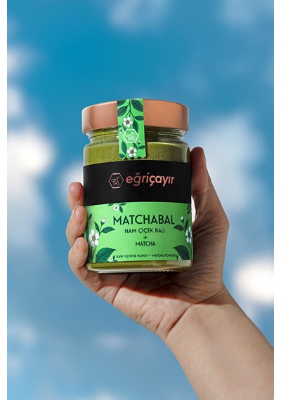 Matchabal Ham Çiçek Balı + Matcha 420g