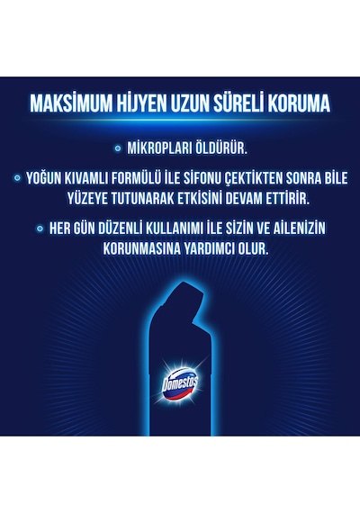 Domestos Çamaşır Suyu Yoğun Kıvamlı Maksimum Hijyen Dağ Esintisi 750 Ml X3 Adet