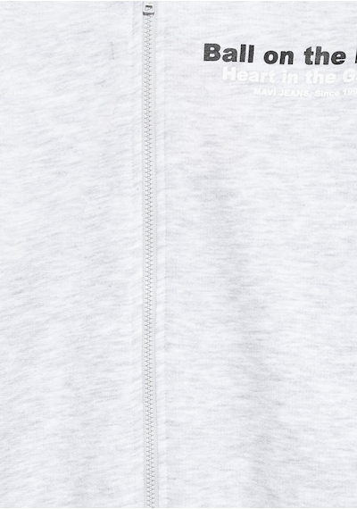 Mavi - Baskılı Kapüşonlu Gri Sweatshirt 6s10182-88467 Gri