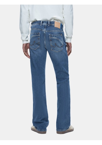 LTB Tınman 401 Orta Bel Düz Paça Mid Indigo Jean Pantolon Mavi