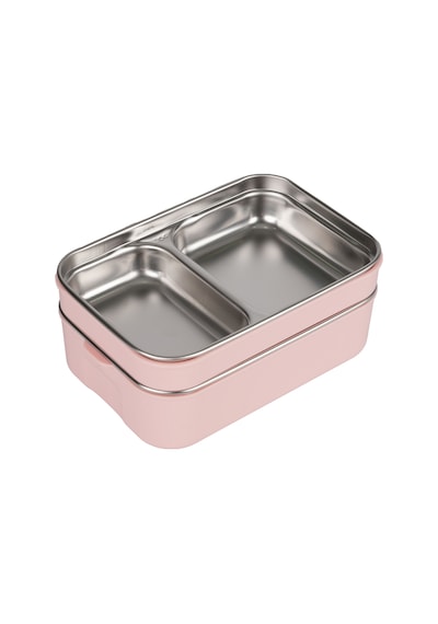 Relaxion İki Katlı, Paslanmaz Çelik, Pembe Lunch Box/yemek Saklama Ve Taşıma Kabı 1200 Ml. 304 Açık Pembe