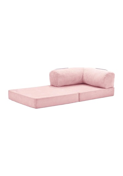 Legom Koltuk Berjer Uzanma Koltuğu Tek Kişilik Kanepe Yatak Pembe