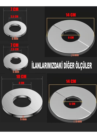 Geçmeli Musluk Aynası Ve Rozeti 2 Parçalı Kendinden Yapışkanlı Paslanmaz Çelik Dekoratif Kapak Musluk Sökmeden Kolay Montaj Duvar Boşluğu Kapatıcı Batarya Aynası Ölçü:10x4x3cm