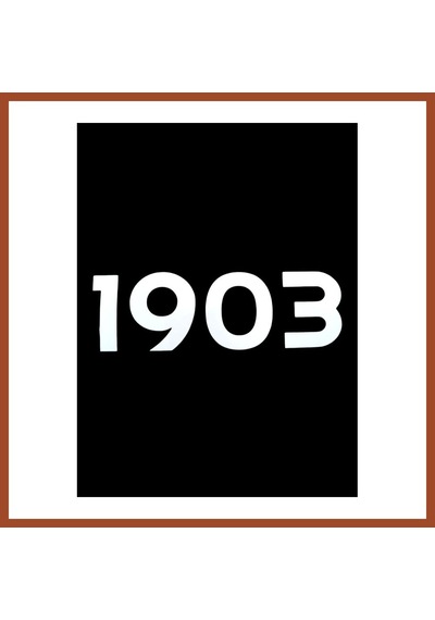 Bezos 1903 Yazılı Oto Sticker Beyaz 20x7cm Pro Standart