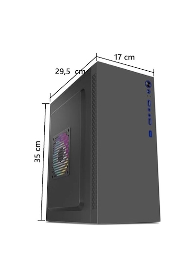Aztech Aztb02600 Tıtan 600w Siyah Usb 2.0 Micro Atx Kasa