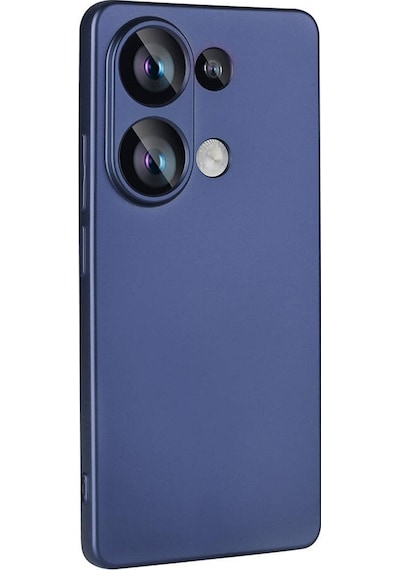 Noktaks Xiaomi Uyumlu Redmi Note 13 4g Kılıf Mat Renkli Esnek Premier Silikon Kapak Lacivert