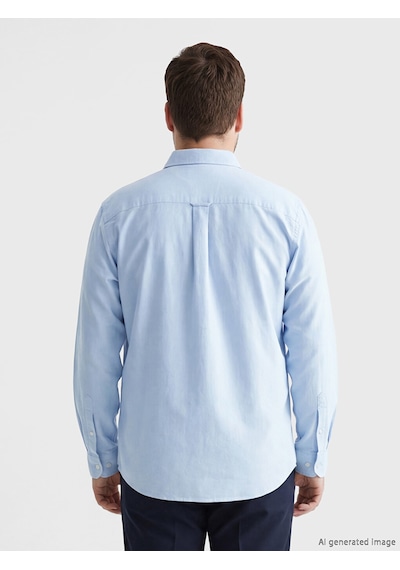 Lcwaıkıkı Classic Mavi Regular Fit Oxford Erkek Gömlek