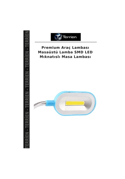 Premium Araç Lambası Masaüstü Lamba Smd Led Mıknatıslı Masa Lambası Beyaz