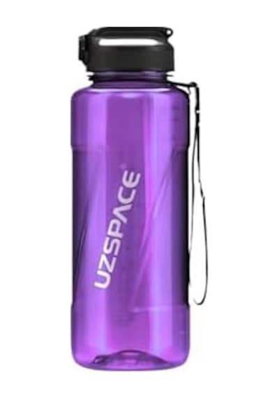 Uzspace 1500ml Pipetli Ölçü Skalalı Şeffaf Gövde Tritan Su Matarası 50 x 22