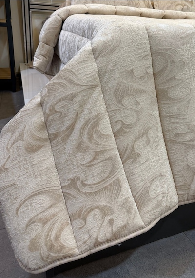 Home Kadife Confort 6 Parça Çift Kişilik 230 X 240 Uyku Seti Krem