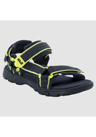 Jack Wolfskin 4040061 Seven Seas 3k Blue/lime Kadın Sandalet Mavi