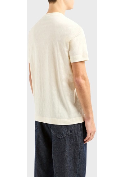 Emporio Armani Erkek T Shirt 3d1th5 1jorz 0128 Ekru