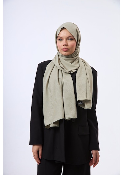 Mirsoy Scarf Mir Modern Desen Şal Açık Yeşil