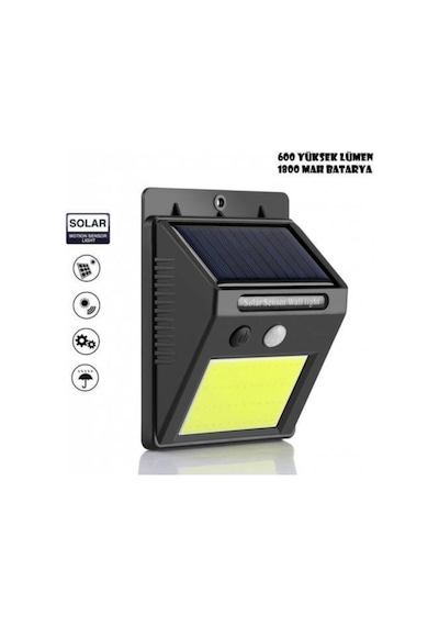 Güneş Enerjili Bahçe Lambası 48 Led Bahçe Aplik Bahçe Lambası Bahçe Aydınlatma