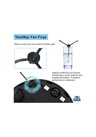 Lydsto R1 Pro Hd-stytj-w03 Yedek Parça Seti Fırça Toz Torbası Mop Bezi