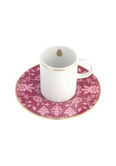 Porland 04A+P021743 Glamorous 8 Parça Renkli Kahve Takımı