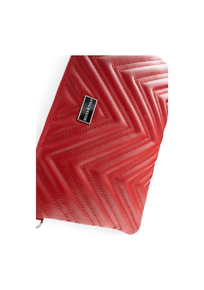 Silver Polo Kırmızı - Kırmızı Kapitone V Kadın Portföy Ve Clutch El Çantası Sp1250