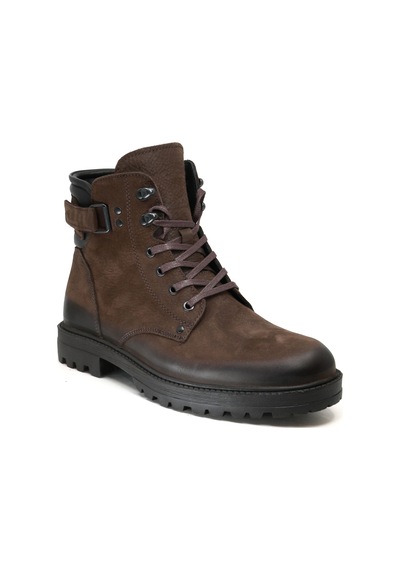 Greyder Gry 62268 Hakiki Deri Postal Erkek Bot Kahve 001