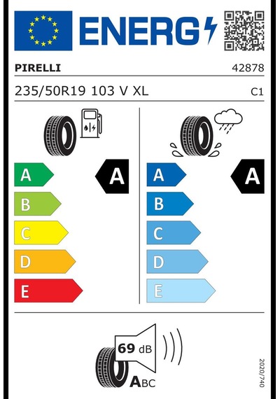 Pirelli 235/50 R19 103v Xl P Zero E Elect Rnf Oto Yaz Lastiği  2026