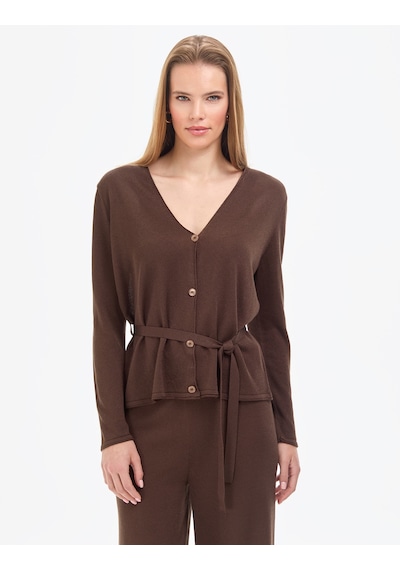 Pierre Cardin Kadın Kahverengi Hırka Triko 50324028-vr029