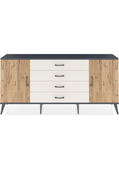 Arges Konsol 2 Raflı 4 Çekmeceli 2 Kapaklı 176x30x83 Antrasit-çam/aytaşı Çam/aytaşı Arges Konsol 2 Raflı 4 Çekmeceli 2 Kapaklı 176x30x83 Antrasit-çam/aytaşı Çam/aytaşı