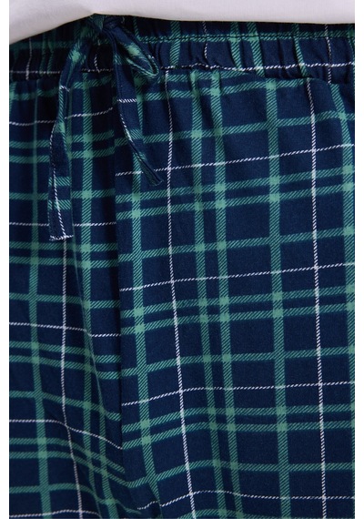 Tudors Erkek Standart Fit Normal Kesim Pamuklu Kareli Beli Bağcıklı Cepli Lacivert Pijama Altı-51263 Tudors Erkek Standart Fit Normal Kesim Pamuklu Kareli Beli Bağcıklı Cepli Lacivert Pijama Altı-51263