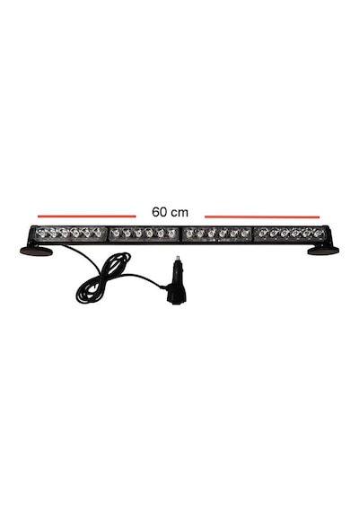 Space 4'lü Tepe Çakar Lamba Mıknatıslı 12-24v Kırmızı-mavi 59 Cm / Lapa116