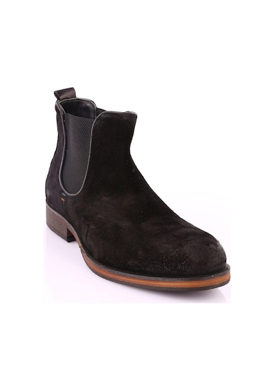 Freefoot 3601-1 Siyah Süet Çekme Bot 001