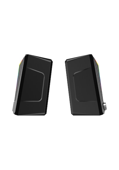 Lecoo DS104 Kablolu USB + 3.5mm Jack 6W RGB Aydınlatmalı Masaüstü Hoparlör Siyah