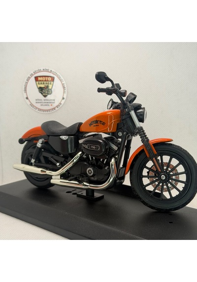 Harley Iron 883 Cruiser Chopper 1:12 Turuncu Diecast Motosiklet