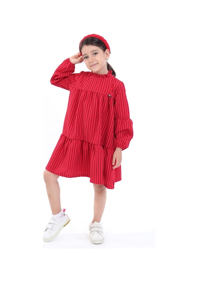 Toontoy Kids Toontoy Kız Çocuk Elbise Kırmızı