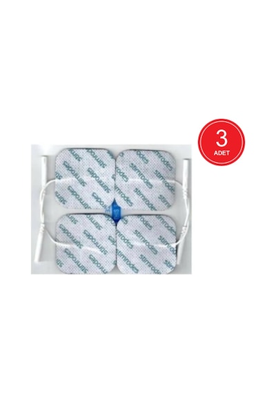 Stimrodes 5 x 5 CM Kablolu Kare Tens Pedi 3 x 4'lü