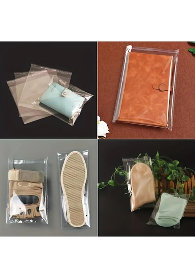 1000 Adet 10x15 Kendinden Yapışkanlı Açılıp Kapanabilir Şeker Kurabiye Şeffaf Plastik Poşet Torba