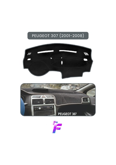 Peugeot 307 2001-2008 Araca Özel Torpido Örtüsü Ön Göğüs Kılıfı Tam Koruma Oto Aksesuar T92 Torpido Halısı