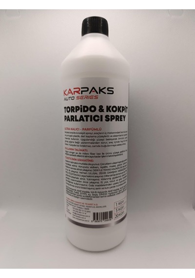 Karpaks Torpido Kokpit Parlatıcı 1 Lt Araç İçi Plastik Yenileyici Ve Parlatıcı