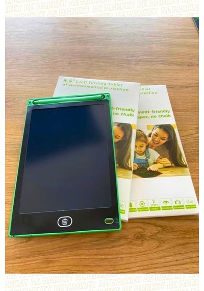 Grafik Digital Çocuk Yazı Tahtası Çizim Tableti Lcd 8.5 Inc Yeşil
