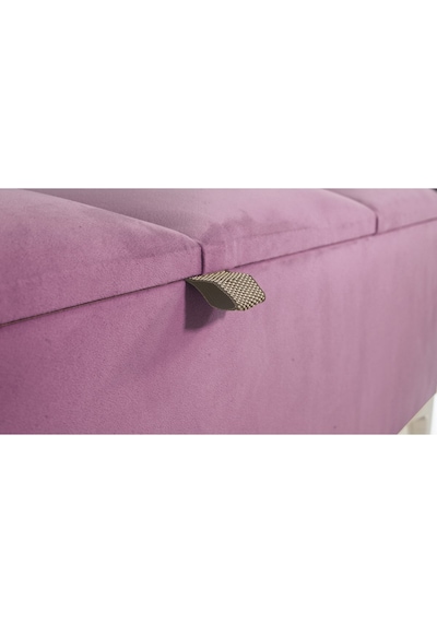 Vetra V2 Sandıklı Puf  Pembe Dilimli Model Sandıklı Bench Puf - Sandıklı Yatak Ucu Bankı