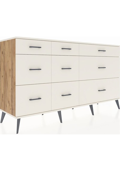 Kronos Konsol 9 Çekmeceli 176x59x99 Çam-aytaşı Çam-aytaşı
