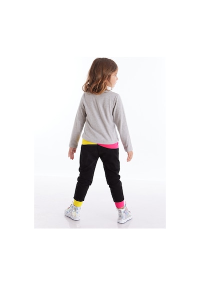 Denokids Mushi Roller Star Kız Pantolon Takım Çok Renkli